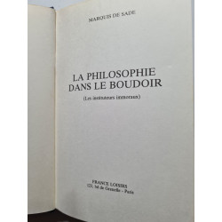 La philosophie dans le boudoir