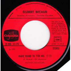 Marie Quand Tu T'en Vas / L'Indien