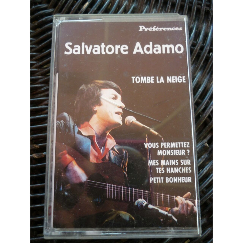Salvatore Adamo Tombe la neige Cassette Préférences-EMI 252 608-4