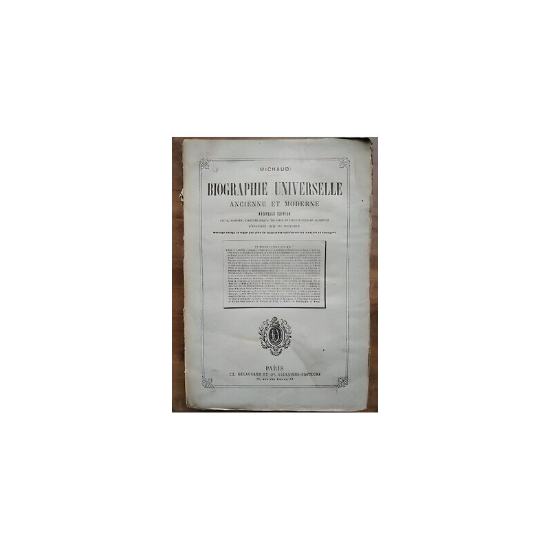 Biographie Universelle - Ancienne et moderne Tome 4 et Cie