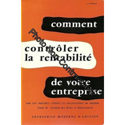 Comment controler la rentabilite de votre entreprise t. 2