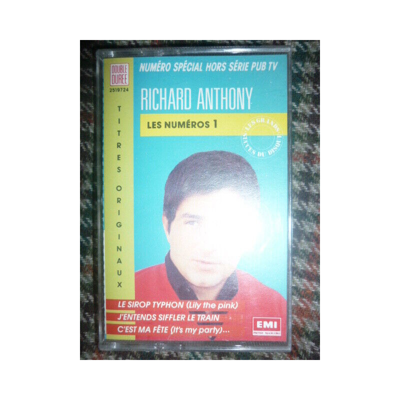 Richard Anthony les numéros 1 Cassette Audio-K7 EMI 2519724