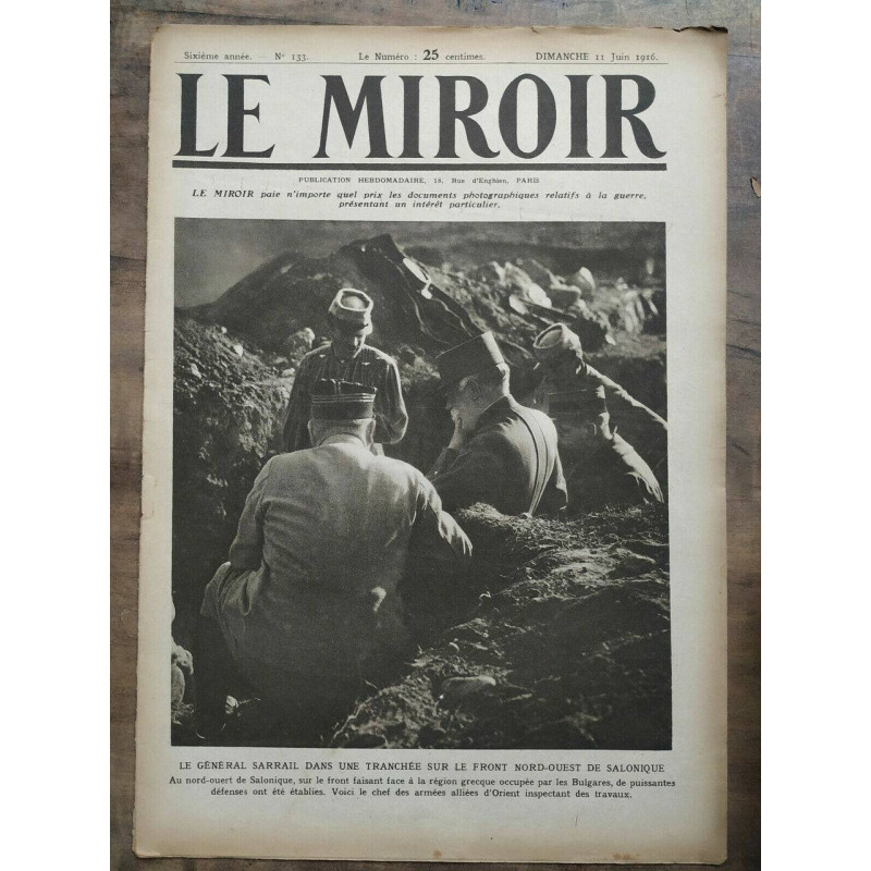 Le Miroir n133 11 Juin 1916