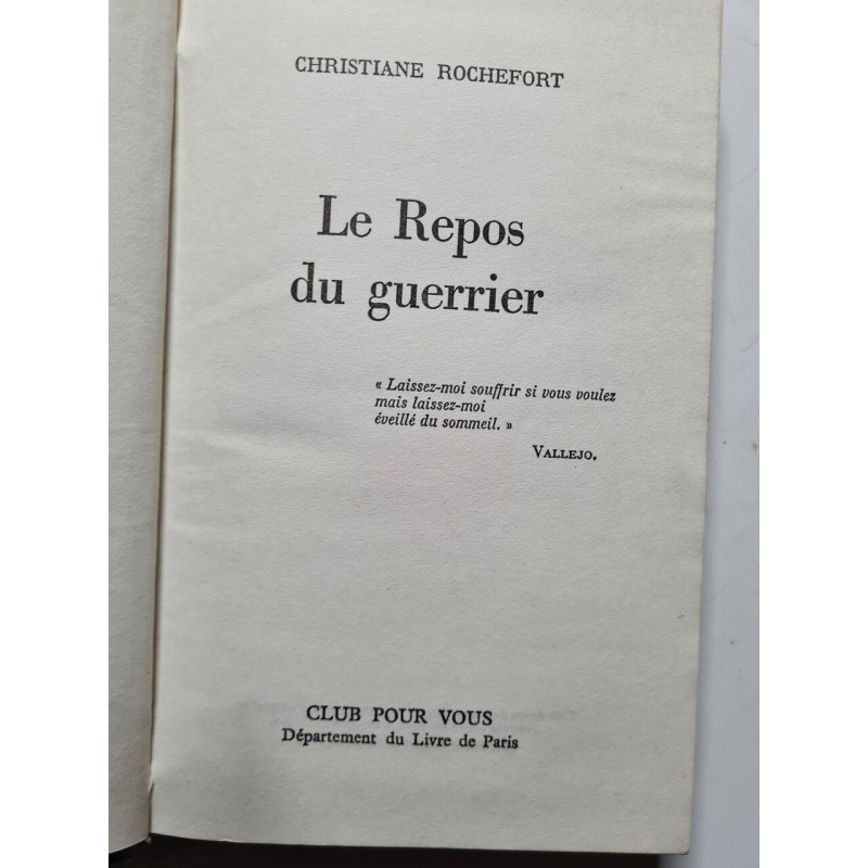 Le Repos du guerrier