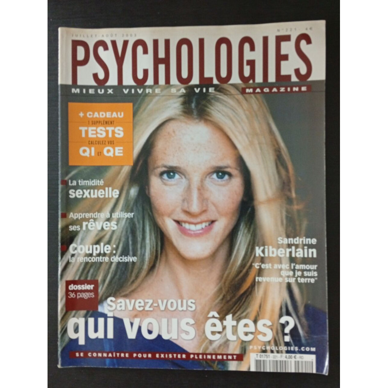 Psychologies nº 221 - Avril 2003
