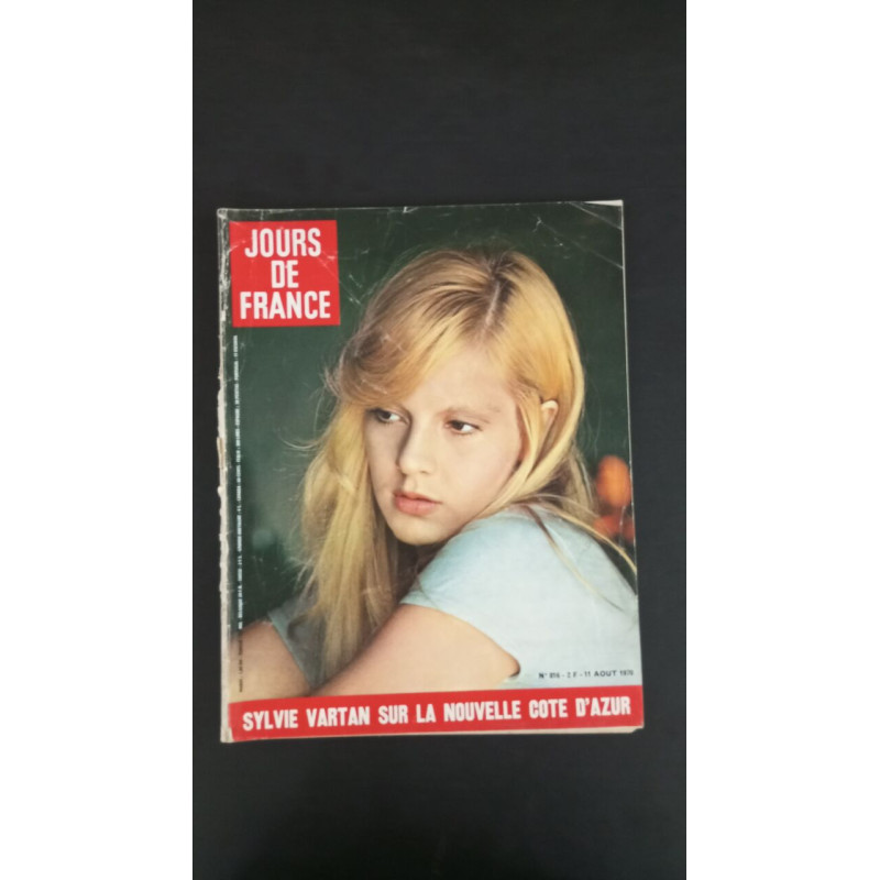Jours de France Nº 816 Sylvie Vartan sur Nouvelle cote D'azur / 1970