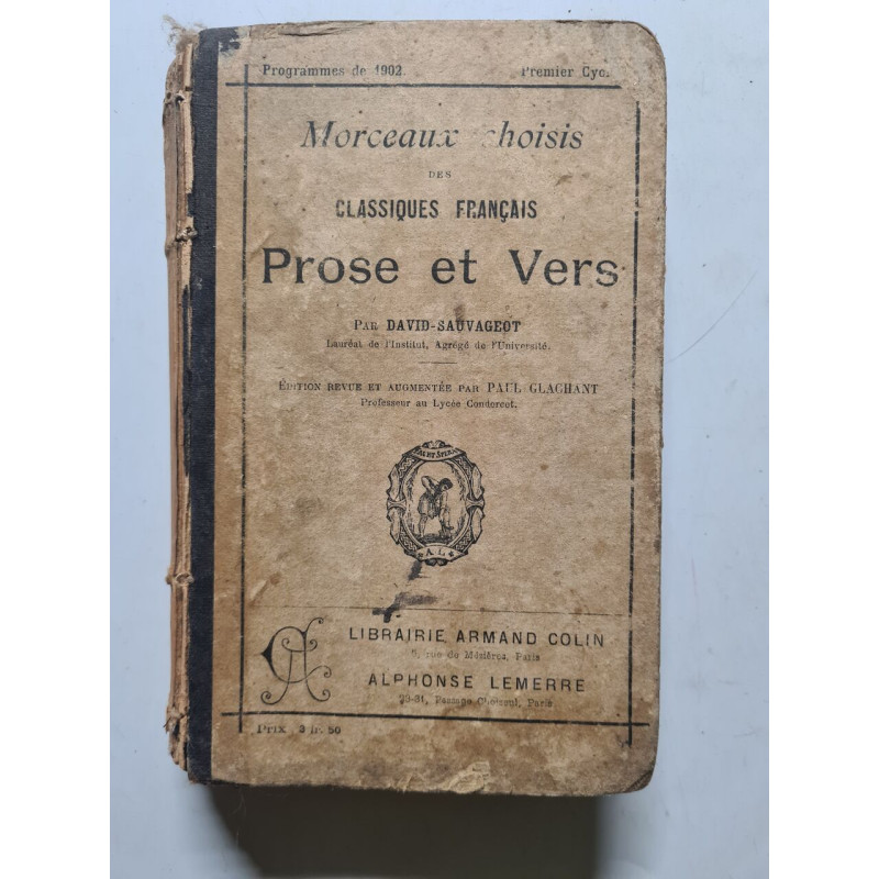 Classiques français Prose et Vers