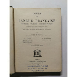 Cours de Langue Française - 1935
