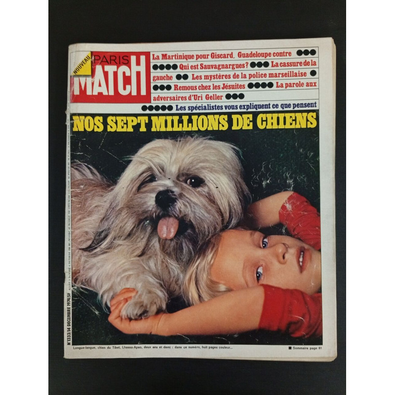 Paris Match N.1333 - Decembre 1974