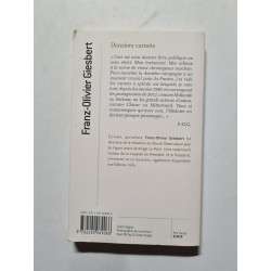 Derniers carnets: scenes de la vie politique