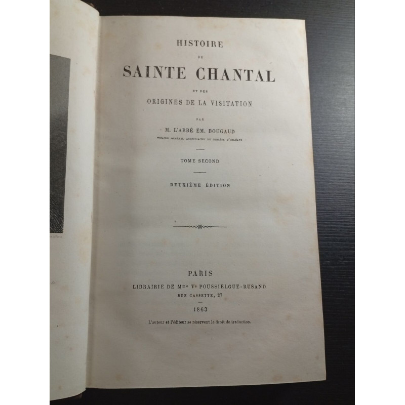 Histoire de sainte chantal et des origines de la visitation tome...
