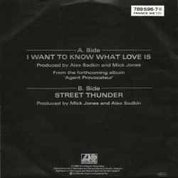 I Want To Know What Love Is