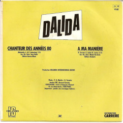 Chanteur Des Années 80 / A Ma Manière