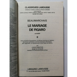Le Mariage De Figaro: vol 1 Vol 2