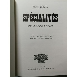 Specialites du monde entier. le livre de cuisine des plats nationaux