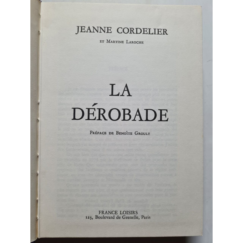 La Dérobade