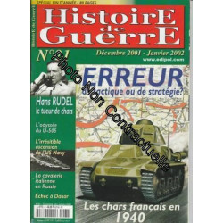 Histoire de Guerre n° 21 Décembre 2001 Janvier 2002 - ERREUR de...