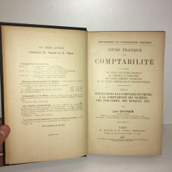 COURS PRATIQUE DE COMPTABILITE t 1 2 Pinat 1918 1919