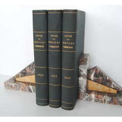 REVUE DES SERVICES FINANCIERS Reliure année 1909 1910 1911