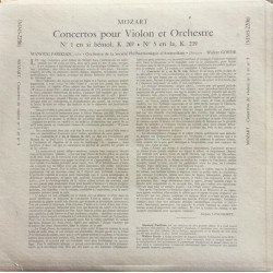 Concerto De Violon N°1 En Si Bémol Majeur K.207 Concerto De Violon...