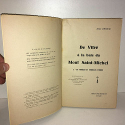 DE VITRE A LA BAIE DU MONT SAINT MICHEL vol 1 BRETAGNE
