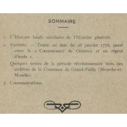 Bulletin Société LORRAINE Etudes Locales n9