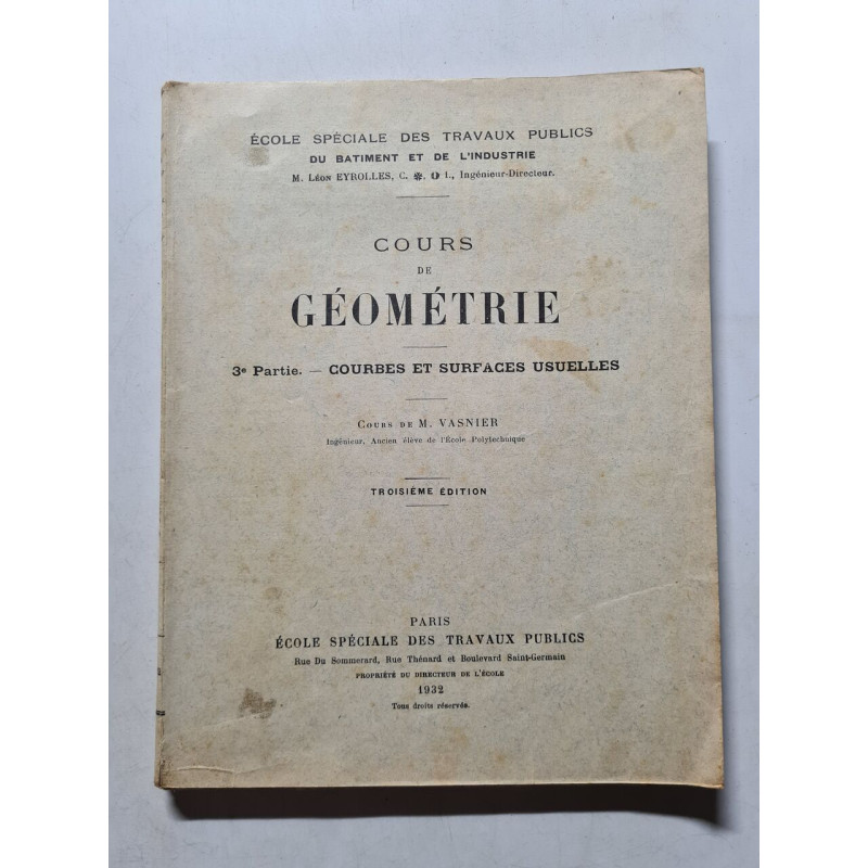 Cours de Géométrie