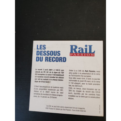 Rail passion - DVD les dessous du record 574 8km h