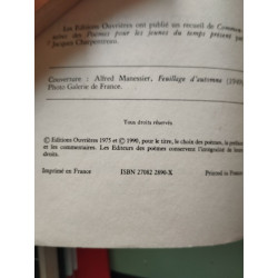 POEMES POUR LES JEUNES DU TEMPS PRESENT