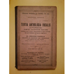 Tertia Anthologia Vocalis Liturgica LXIII Cantus Sacri Collezione...