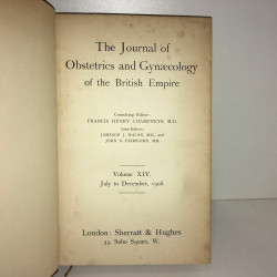 THE JOURNAL OF OBSTETRICS AND GYNAECOLOGY OF British Empire vol 14...