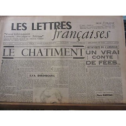 Les Lettres Françaises n50 7 Avril 1945 paulhan peynet effel carco