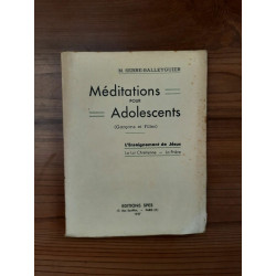 Méditations pour Adolescents L'Enseignements de Jésus