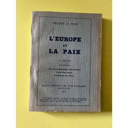 Troubat Le houx L'Europe et la paix