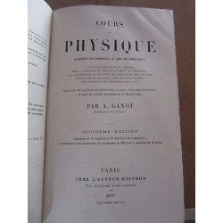 a ganot Cours de Physique purement expérimentale