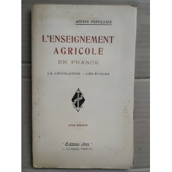 L'enseignement agricole en France la législation les écoles