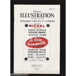 FRANCE ILLUSTRATION supplément théatral n 155 Le coin tranquille...