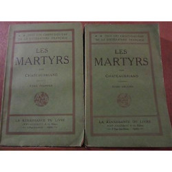Chateaubriand Les Martyrs Tomes I et II La Renaissance du Livre...