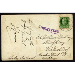 Carte photo d'un mariage Allemand vers avec Càd NARBURG Carte voyagée