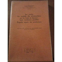 Les Résidus des produits dits phytosanitaires sur Les fruits