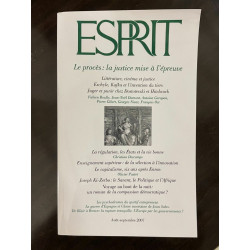 Revue Esprit aout septembre 2007
