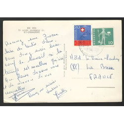 CPSM Suisse ST URSANNE Vue Aérienne Saint-Ursanne