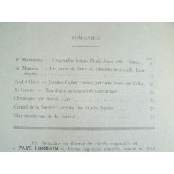 Annuaire Société LORRAINE Etudes Locales n3