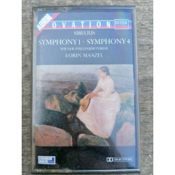Sibelius Symphony 1-Symphony 4-Lorin Maazel Cassette DECCA 417 789-4