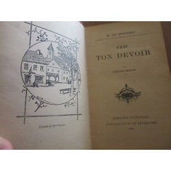 M. du Meynieu Fais ton devoir quatorze gravures Librairie Nationale