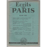 ECRITS DE PARIS No 89 Mars 1952 Michel Dacier Jean Pleyber Duval