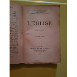 a d Sertillanges L'Eglise Tome Second Librairie lecoffre