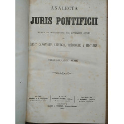 Analecta Juris pontificii Recueil de dissertations vingt deuxième...
