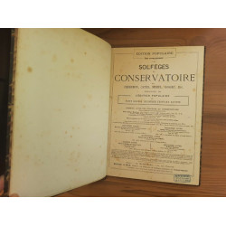 Solfèges du Conservatoire de cherubini catel méhul Gossec etc