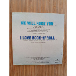 Le cd 2 titres incontounable! We will rock you + i love rock' n' roll